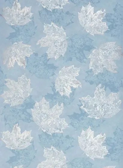 Osborne & Little Carta da parati Sycamore - Blue/ Gilver