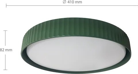 Brilagi - plafoniera dimmerabile LUCIA LED/48W/230V Ø 41 cm verde + telecomando