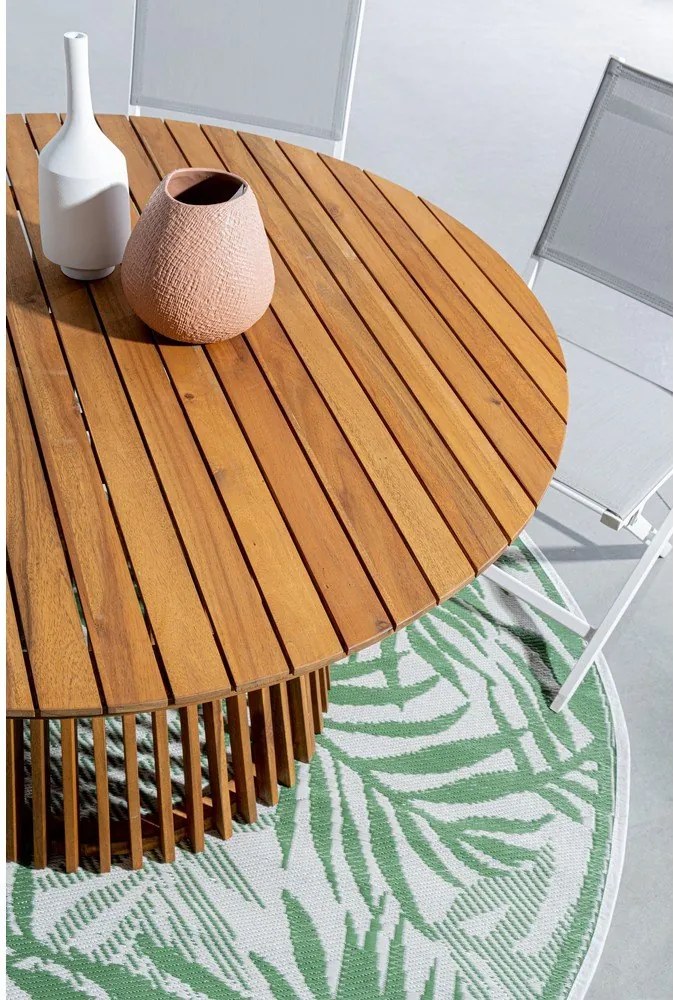 Tavolo da pranzo da giardino rotondo in acacia massiccia ø 120 cm Rodano – Bizzotto