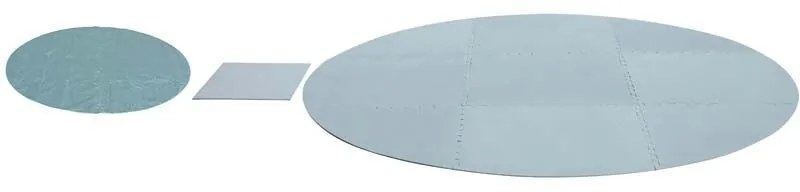 GARDENIA Tappeto base protettivo per piscina idromassaggio gonfiabile Ø 211x0,5 cm
