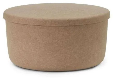 Hide Storage Pouf Large Sand - Normann Copenhagen