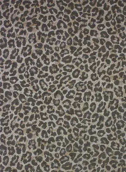 Tapete Pardus von Osborne & Little - Charcoal/ Gilver