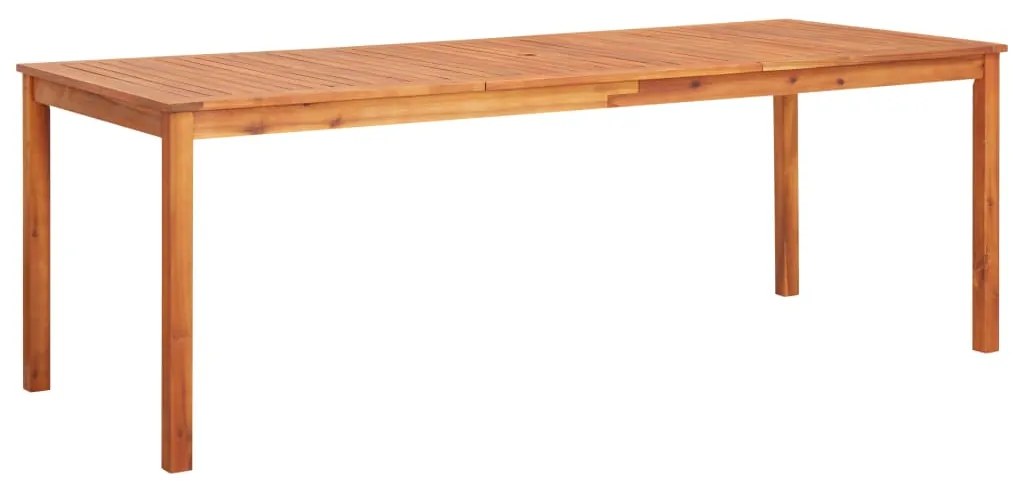 Tavolo da giardino 215x90x74 cm in legno massello di acacia