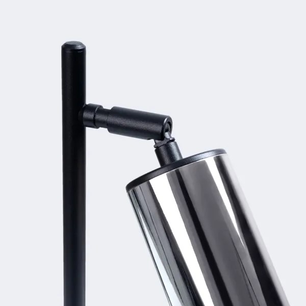 Sollux SL.1373 - Lampada da tavolo WINX 1xGU10/10W/230V nero/cromo