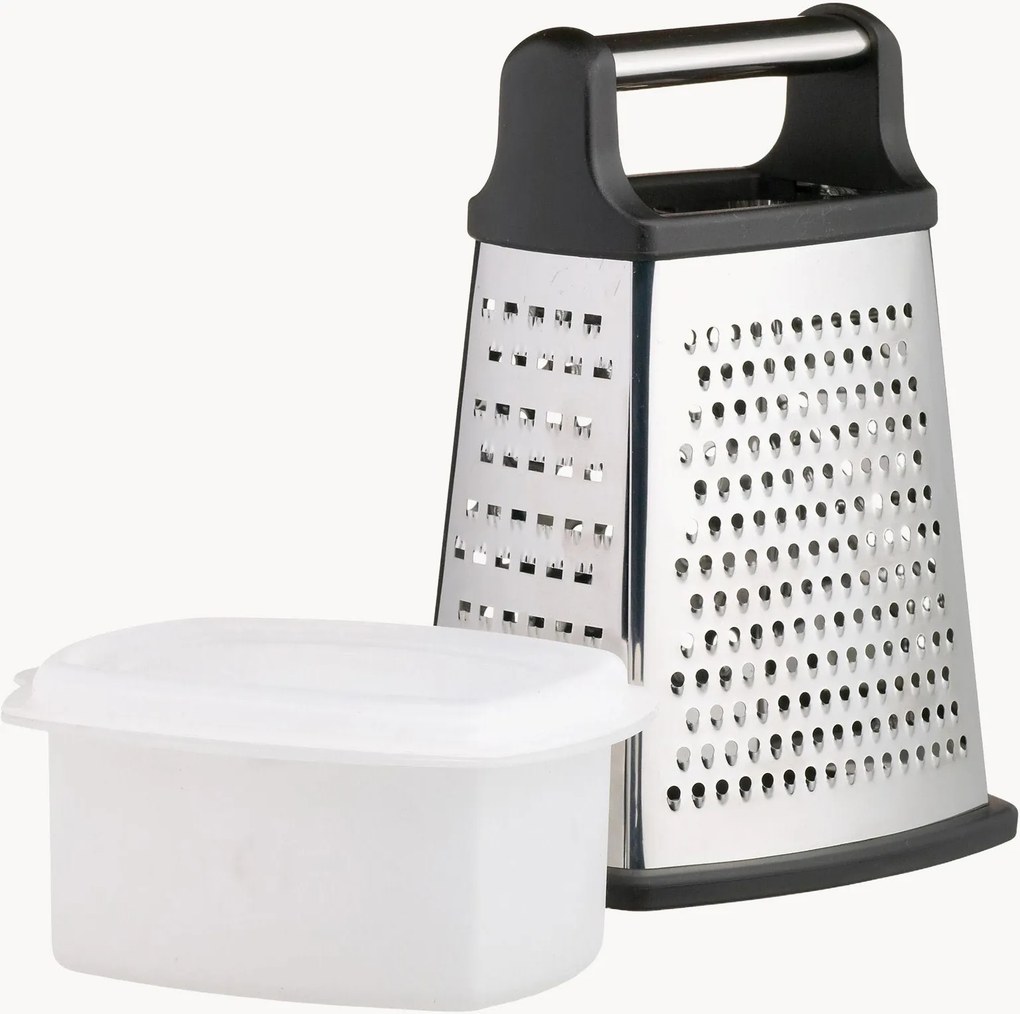 Grattugia a quattro lati in acciaio inossidabile con scatola raccoglitrice Classic