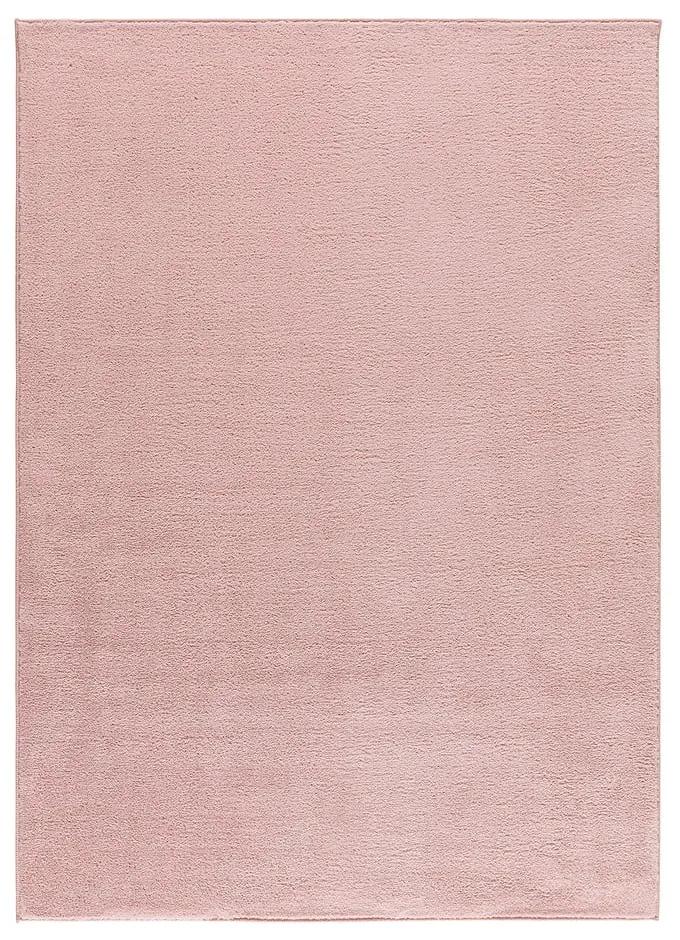 Tappeto in microfibra rosa 160x220 cm Coraline Liso - Universal