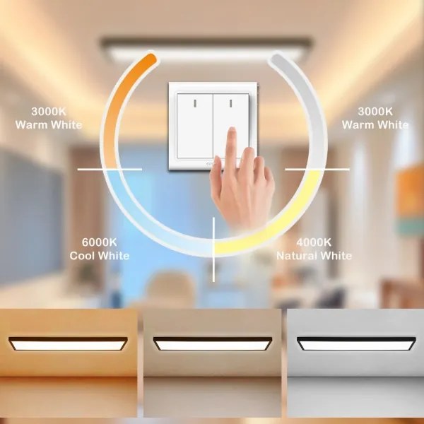 Brilagi - Lampada LED per bagno FRAME LED/50W/230V 3000/4000/6000K IP44 nera