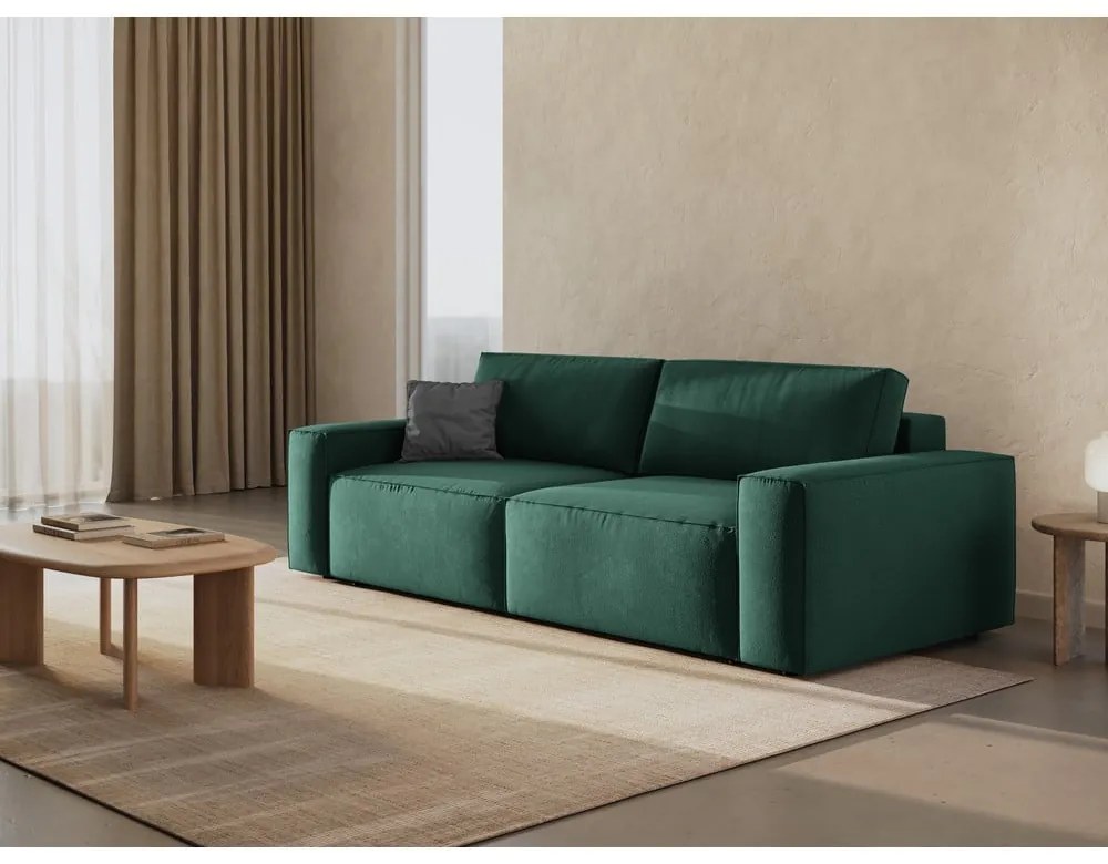 Divano letto verde 247 cm Jodie - Micadoni Home