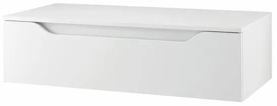 Cassetto da bagno sospeso 100 cm Bianco Lucido - GIGLIO