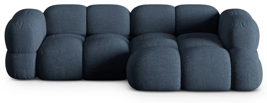 Divano angolare blu scuro (con penisola a destra/con chaise lounge) Loretto – Cosmopolitan Design