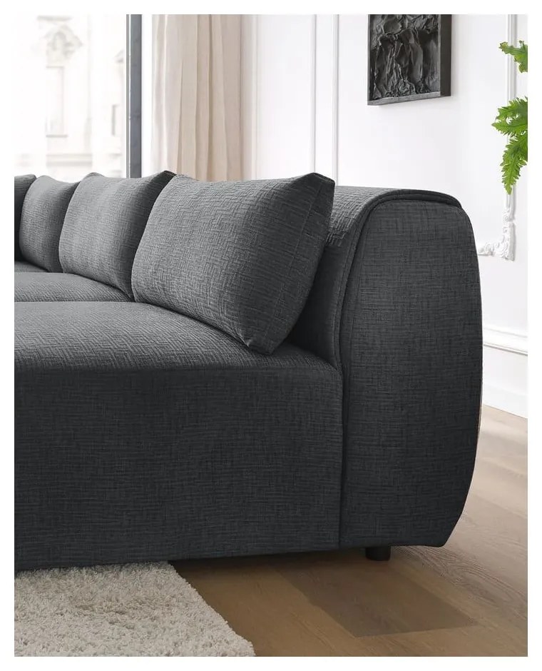 Divano angolare grigio (variabile) Jeanne - Bobochic Paris