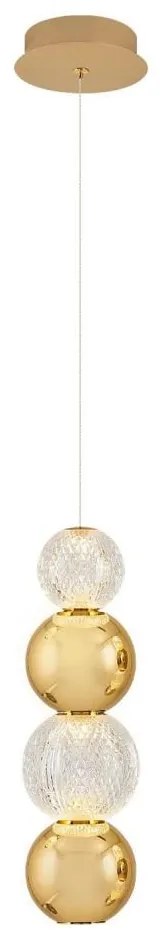 Lampadario LED a cavo CREMONA LED/7W/230V 3000K oro