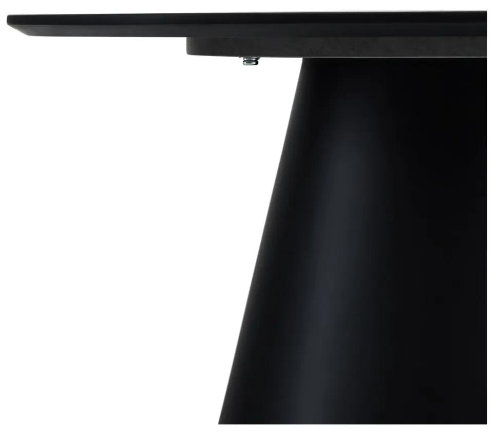 Tavolino in grigio scuro e nero con piano in marmo ø 80 cm Tango - Furnhouse