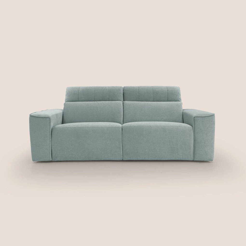 Clark Divano modulare con opzione relax elettrico in tessuto smacchiabile impermeabile T17