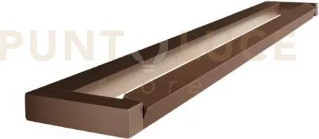 Slim applique in metallo marrone metallizzato 59,2cm led 18w cct 27...