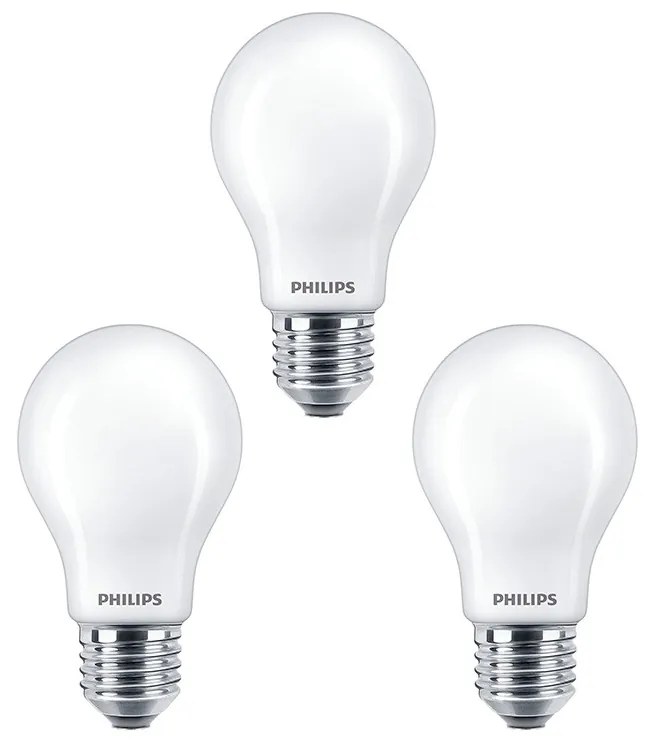 Philips - 3-pack Lampadina LED 7,2W Plastica Warmglow (1055lm) Dimmerabile E27