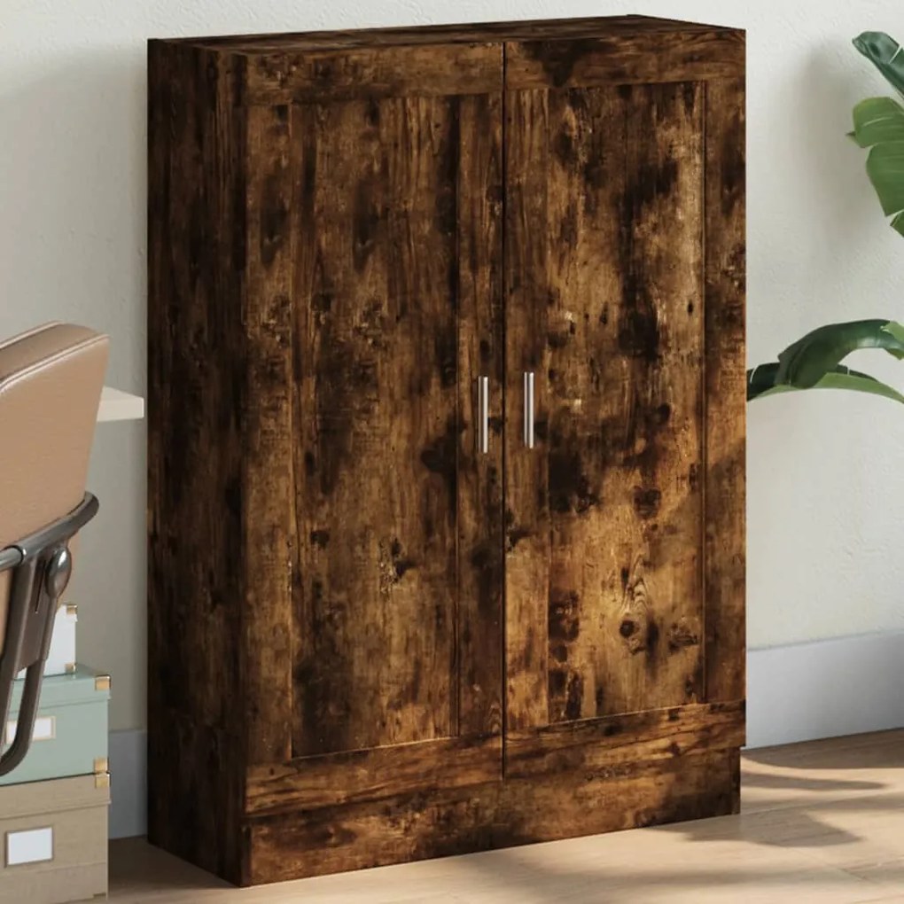 Libreria Rovere Fumo 82,5x30,5x115 Cm İn Legno Multistrato /