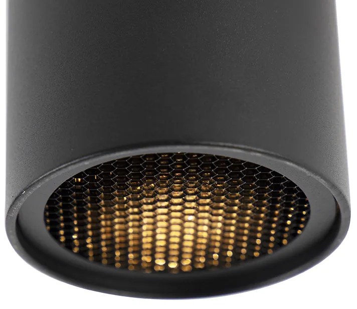 Faretto di design nero - Tubo Honey