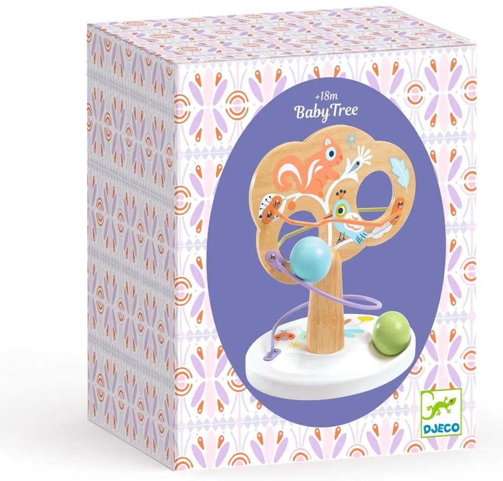 Pista per biglia - Albero con scoiattolo