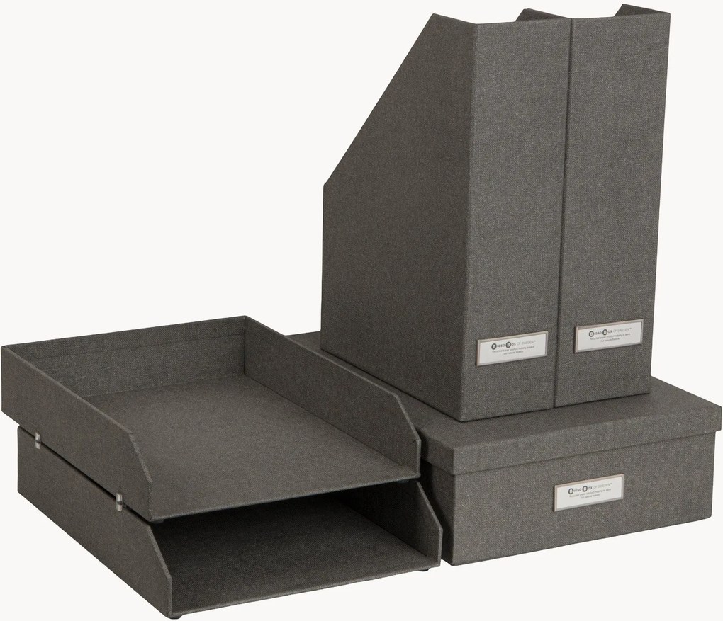 Set di 5 organizer da scrivania Holger