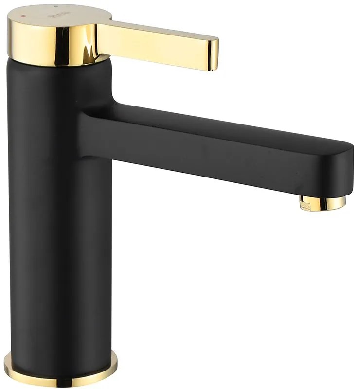 Rubinetto da lavabo Rea Polo Black Gold Low