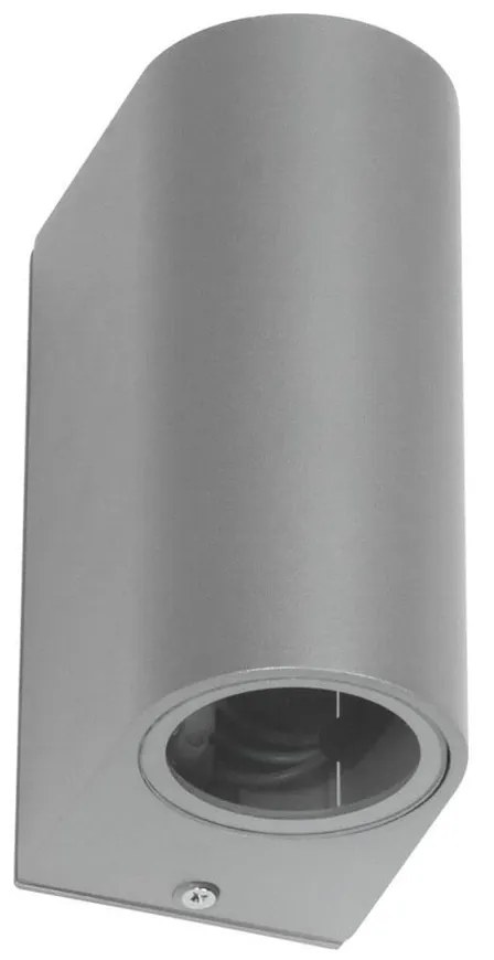 Applique da Esterno Bidirezione IP65 GU10 Stondata - Grigio