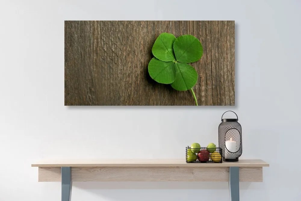 Quadro su tela – Quadrifoglio fortunato
