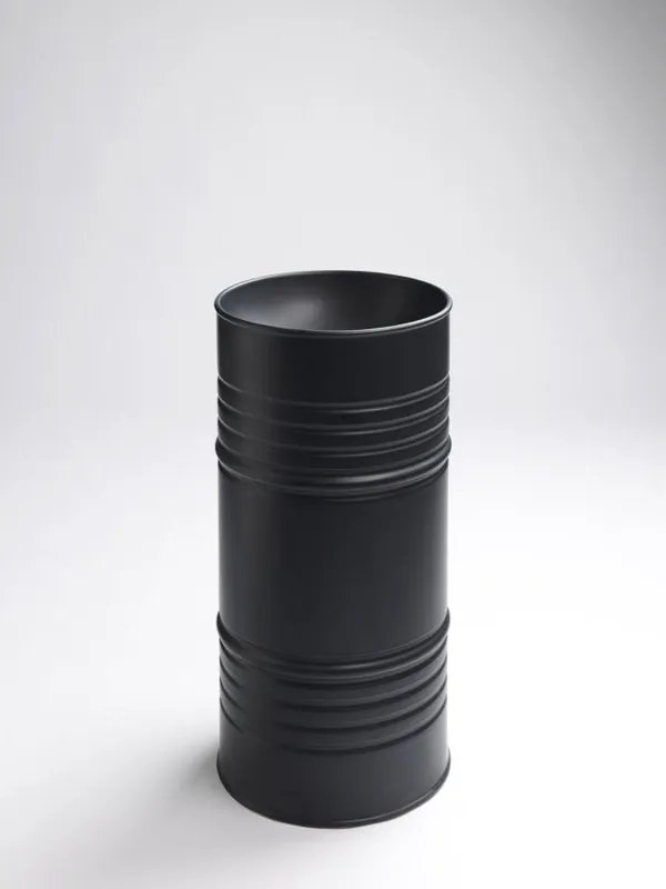 Lavabo da appoggio Artwork tondo in ceramica D57cm nero opaco