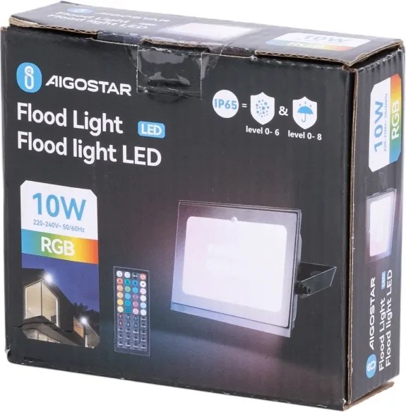 Aigostar - Proiettore LED RGB dimmerabile LED/20W/230V IP65 + Telecomando