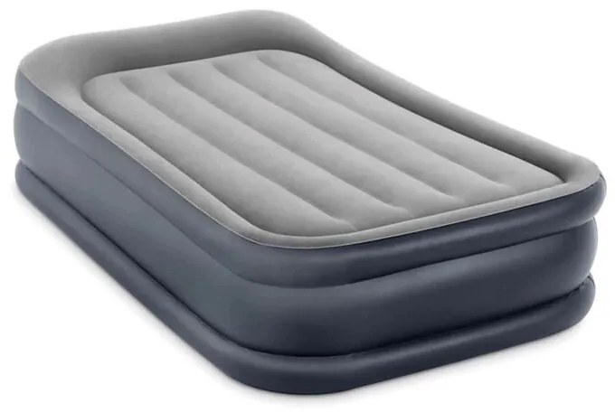 Materasso singolo autogonfiante Intex airbed dura-beam pillow rest raised' grigio chiaro 99x191x42 cm - cod. 64132nd