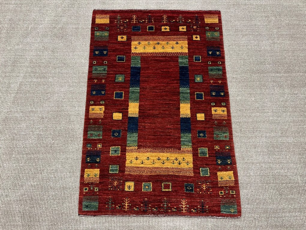 Loribaft Tappeto persiano 80x120 Rosso (Iran) Annodato A Mano