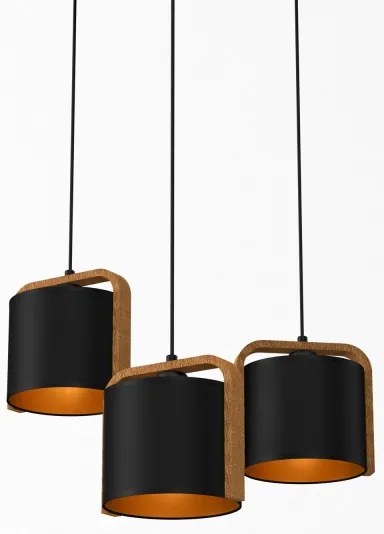 Lampadario su corda JONKO 3xE27/60W/230V