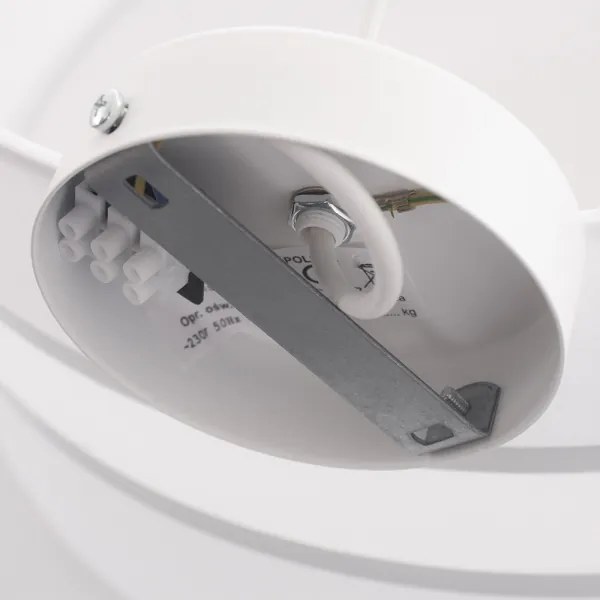 Lampadario a sospensione con filo CORAL 1xE27/60W/230V bianco