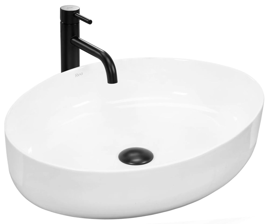 Lavabo da appoggio Rea Queen White