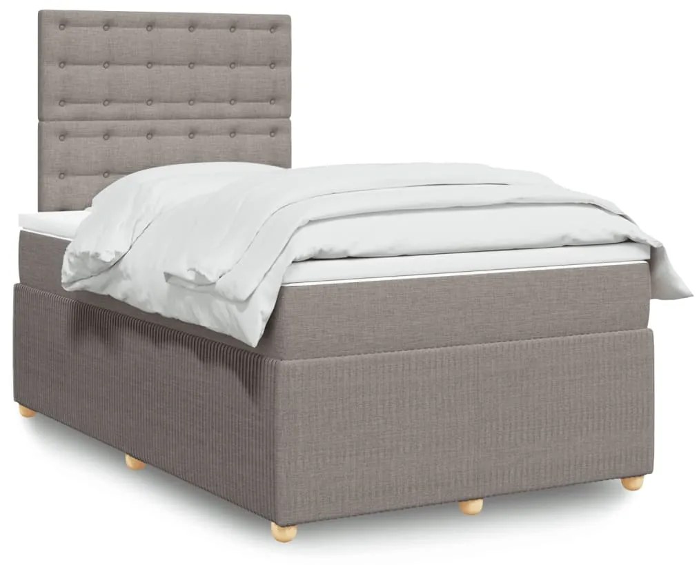 Giroletto A Molle Con Materasso Tortora 120x200 Cm İn Tessuto /