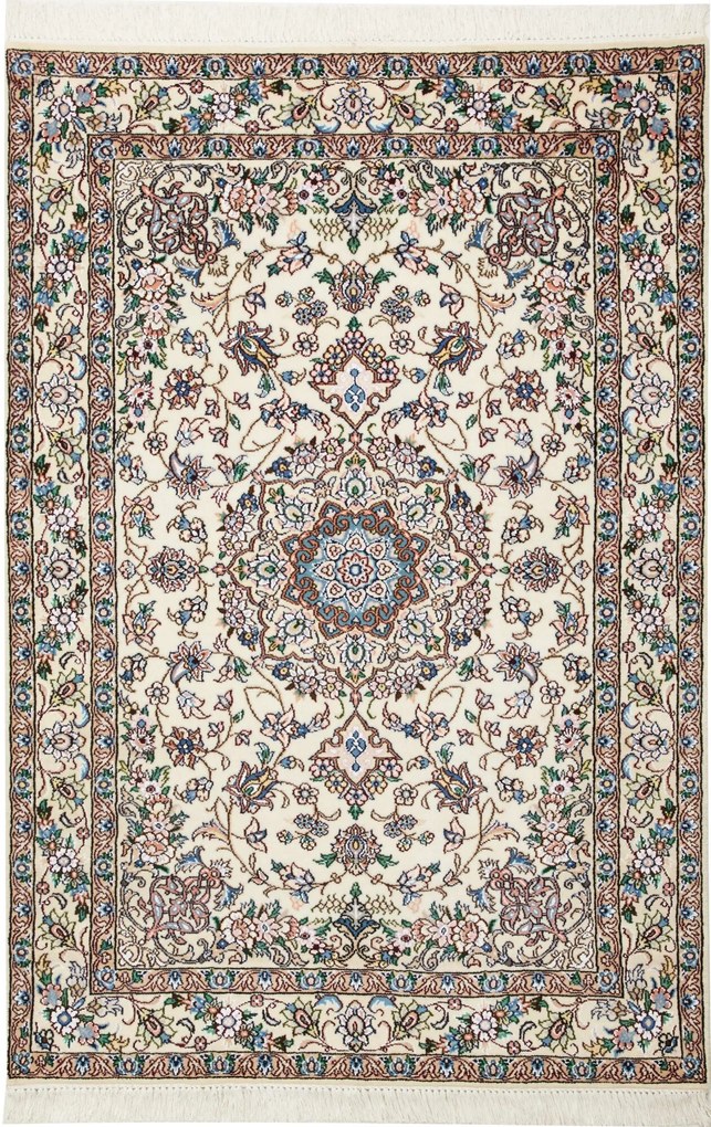 Nain Tappeto persiano 160x110 Beige (Iran) Annodato A Mano