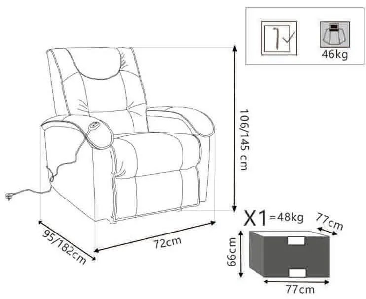 CHILL - poltrona massaggiante alzapersona