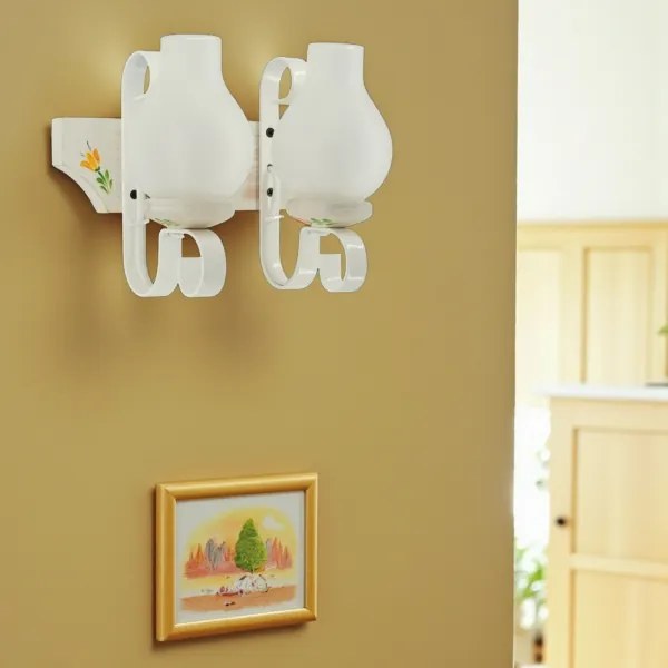 Brilagi - Applique da parete QUEEN 2xE14/40W/230V faggio/crema