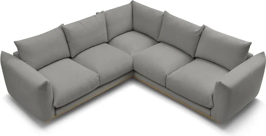 Divano angolare grigio Ernest – Bobochic Paris