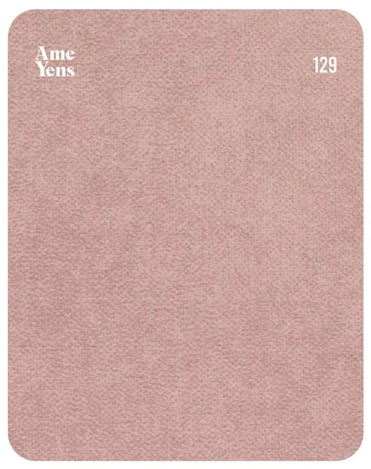 Divano in velluto rosa chiaro 222 cm Celerio - Ame Yens