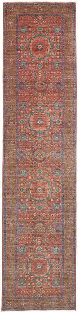 Mamluk Tappeto orientale 80x340 Marrone (Pakistan) Annodato A Mano