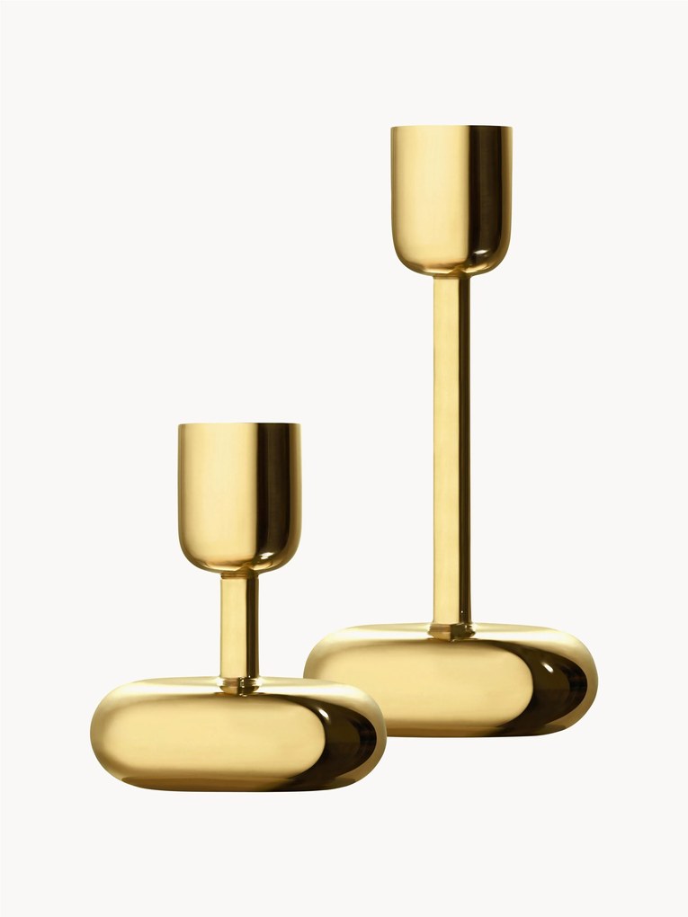 Set di 2 candelabri in ottone Nappula