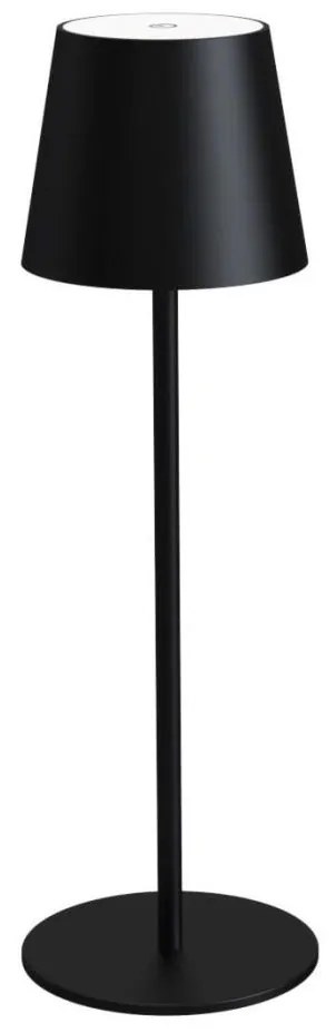 Lampada da tavolo dimmerabile ricaricabile LED/4W/4000 mAh 3000/4000/5500K IP44 nera