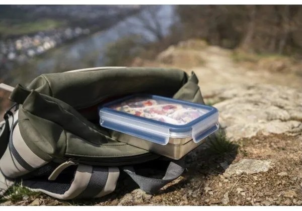 Tefal - Contenitore per alimenti 0,8 l MSEAL STEEL blu/acciaio inossidabile