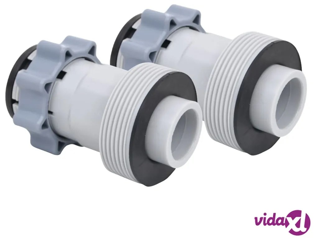 vidaXL Adattatori per Tubi Piscina Tipo B 2 pz