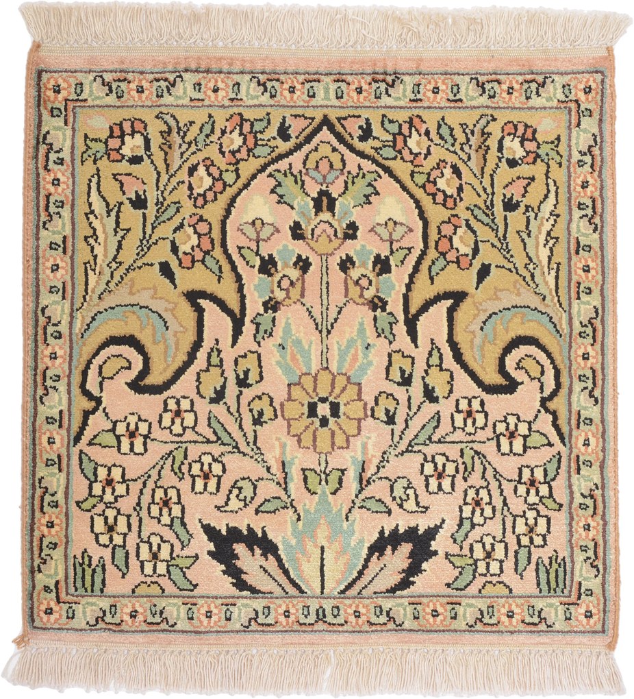 Cashmere Silk Tappeto orientale 50 x 50 (Indian) Annodato A Mano