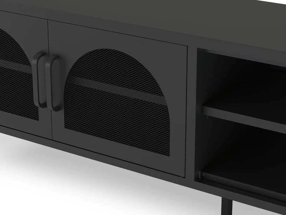 Mobile TV nero 160x50 cm Diora - Marckeric