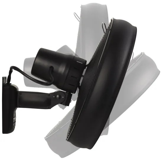 Lucci air 213124 - Ventilatore da parete BREEZE 55W/230V nero + tc