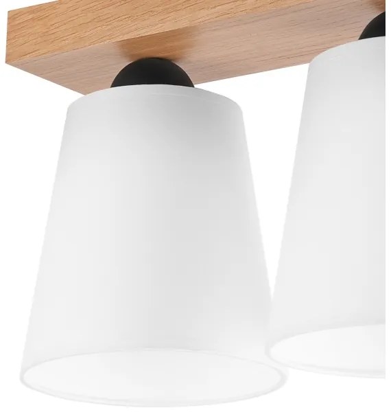 Lampadario a plafone LULA 2xE27/60W/230V quercia