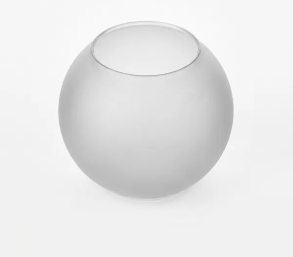 Vetro di ricambio per lampadario E27, diametro 15 cm, bianco opaco